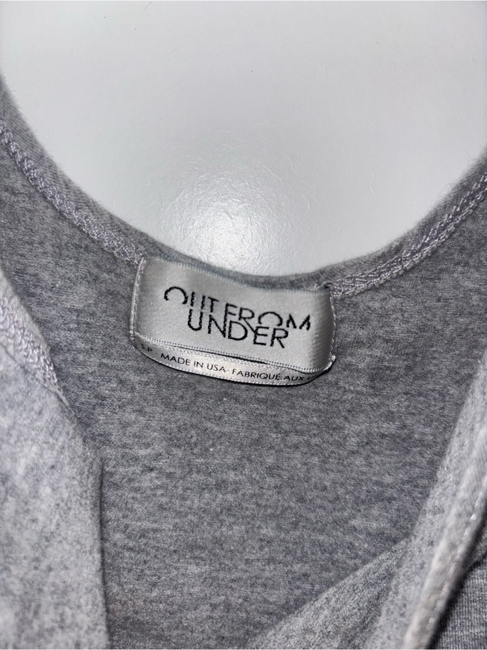 💕 Urban Outfitters Out From Under Gray Graphic Egyptian Eye Crop Top 💕 - Picture 8 of 9